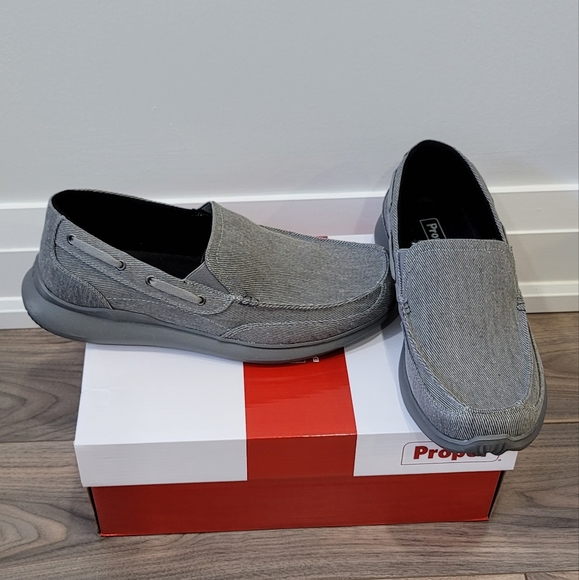 PROPET Men's Grey Slip On Shoes - US 10.5 - Picture 3 of 8
